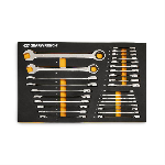 28 Pc 72-Tooth 12 Point Metric Standard & Stubby C...