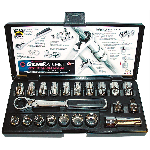 GearRatchet Combination SAE & Metric Socket Set - ...