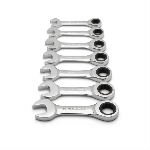 7 Piece 72-Tooth 12 Point Stubby Ratcheting Combin...