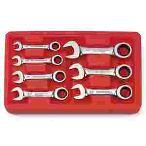 Fractional Stubby Gearwrench Set - 7-Pc