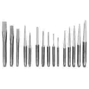 Punch & Chisel Set w/ Tray - 15-Pc