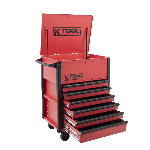 Premium 7 Drawer 750 lb. Service Cart (Matte Red