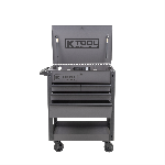 35"Prem 4 Drawer 500 lb Service Cart (Grey)