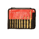 Mayhew 9-Piece Brass Roll Pin Punch Set Non-Marrin...