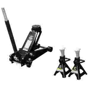 3-1/2 Ton Floor Jack Pack w/3 Ton Jack Stands...