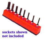 3/8 Inch Drive Universal Socket Organizer w/ Magnetic Base - Roc