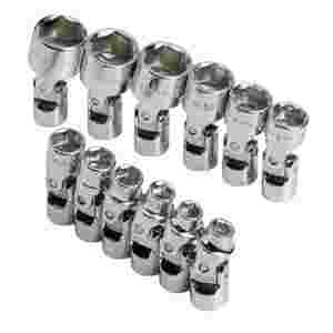 1/4 In Drive 6 Pt Flex Metric Socket Set - 12 Piec...