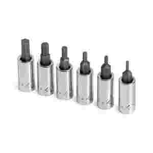 1/4 In Drive Metric Hex Bit Socket Set - 6 Piece...