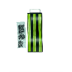 14" GREEN MAGRAIL TRAY 3PC