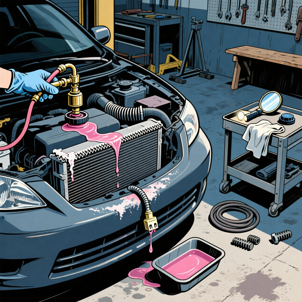 Pink Fluid Leak and a Dangling Connector Under Your Camry: Fast Diagnostics and Fixes