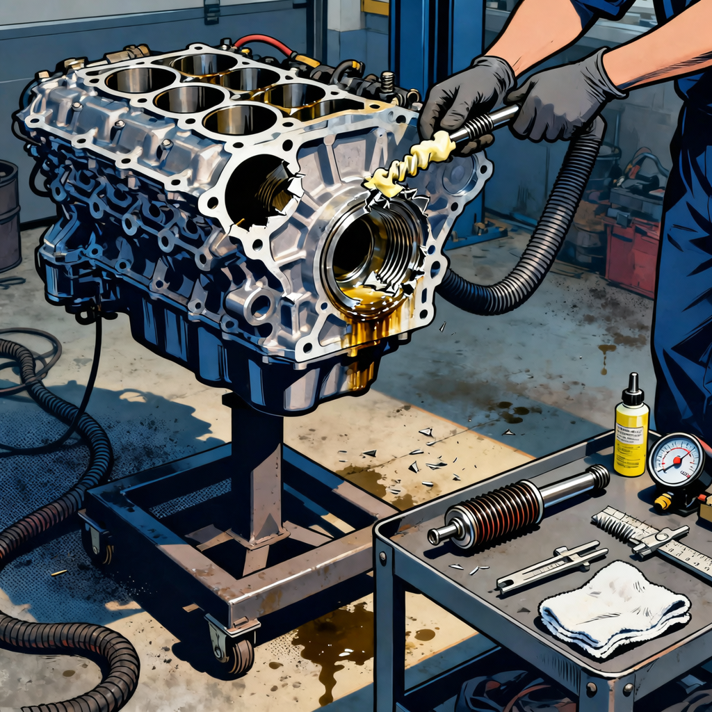 Broken Oil Filter Boss on an Aluminum Engine: Triage, Repair Options, and Safety for Technicians