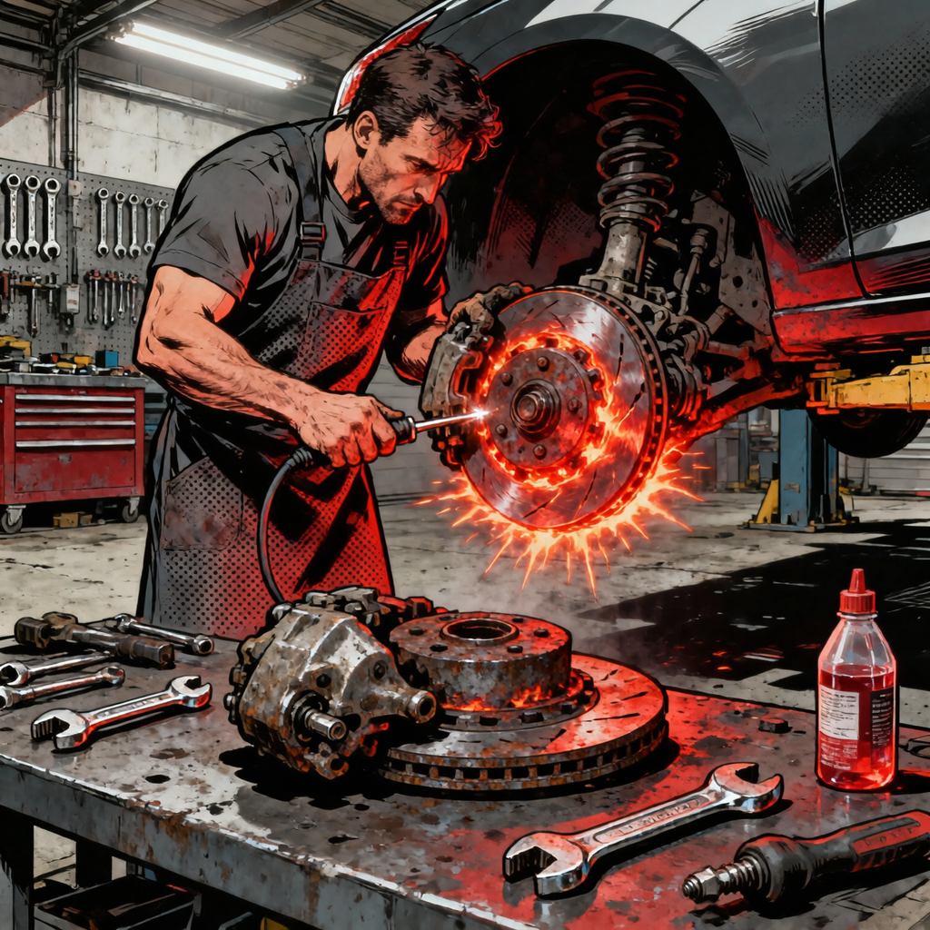 Glowing Rotor, Seized Caliper: Technician Guide to Safe Recovery, Diagnosis, and Repair