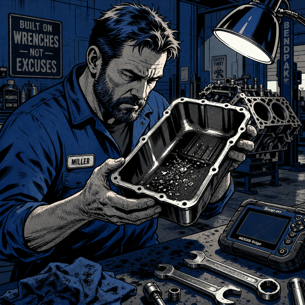 What to Do When You Find Metal Debris in Your Oil Pan: A Technicians Guide