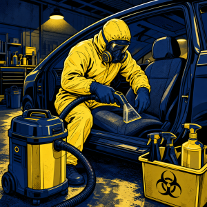 Biohazard Vehicle Detailing: How to Clean Vomit and Bodily Fluids from Car Interiors