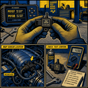 MAP Sensor Location & P0107/P0108 Error Codes