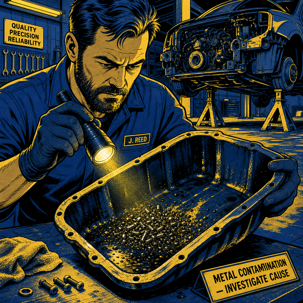 What to Do When You Find Metal Debris in Your Oil Pan: A Technicians Guide