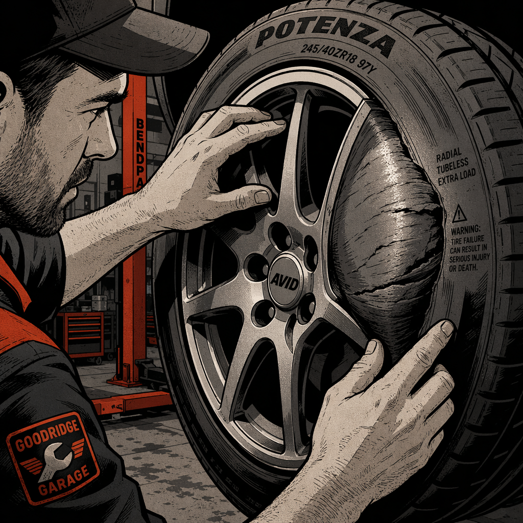 Curb-Damaged Tire: How to Inspect It, Know When to Replace It, and Check What Else Got Hurt