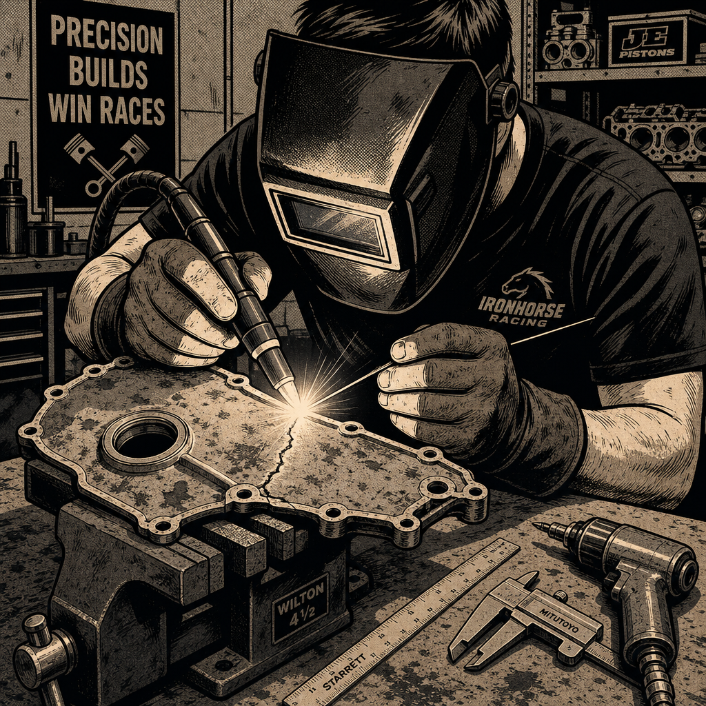 Cracked Timing Cover After a Front-End Hit: Diagnose It Right Before You Weld or Replace