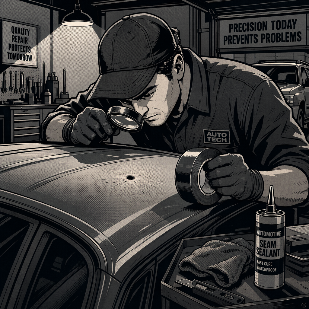How to Repair Small Roof Punctures: A Technicians Guide to Paint-Safe Temporary and Permanent Fixes