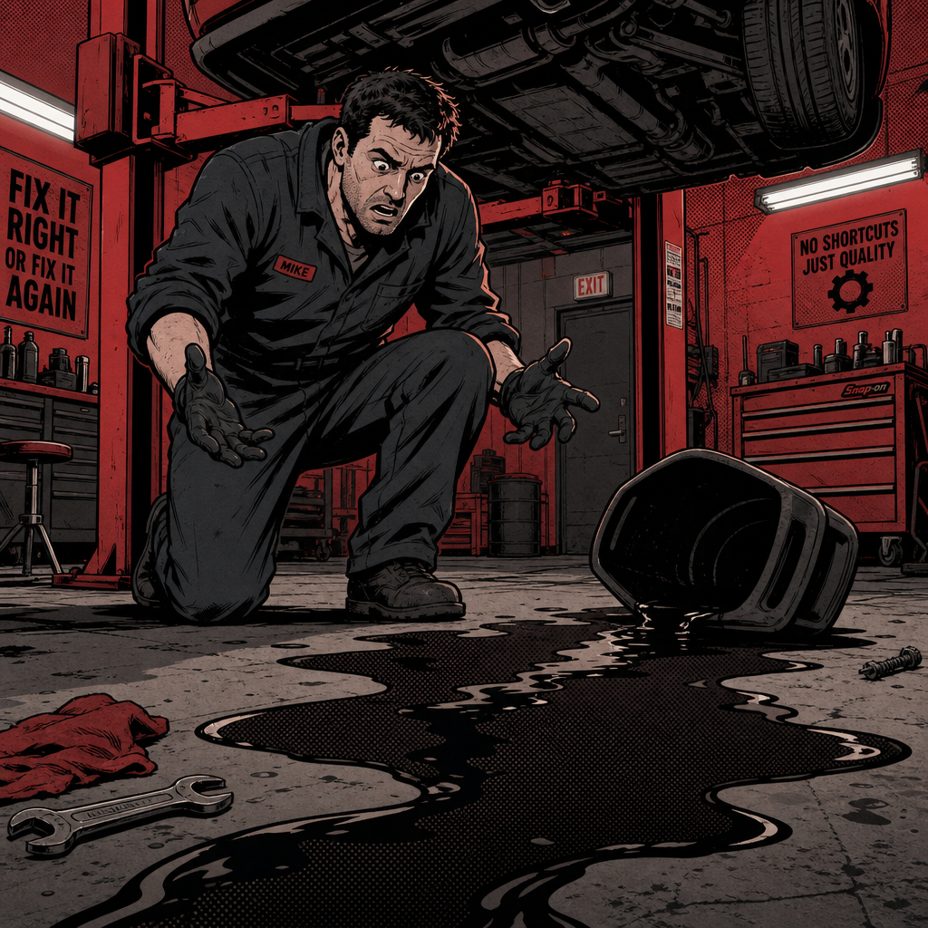 What to Do When Your Shop Spills Oil During an Oil Change