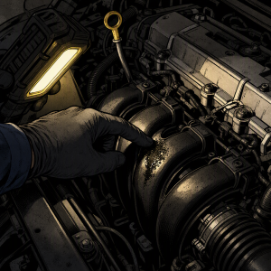 That Mystery Clean Spot in the Engine Bay: How to Read Oil Residue Like a Tech