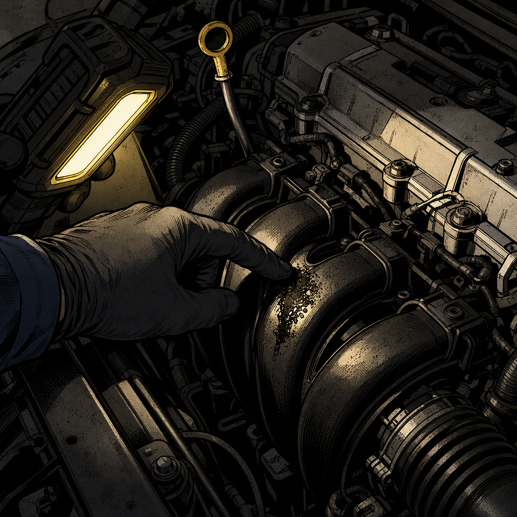That Mystery Clean Spot in the Engine Bay: How to Read Oil Residue Like a Tech