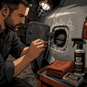 Gas Tank Lid Stains: Diagnosing Paint Damage vs. Hard Water Deposits