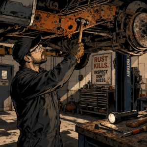 Rust Inspection 101: How Technicians Separate Surface Corrosion from a Total Loss