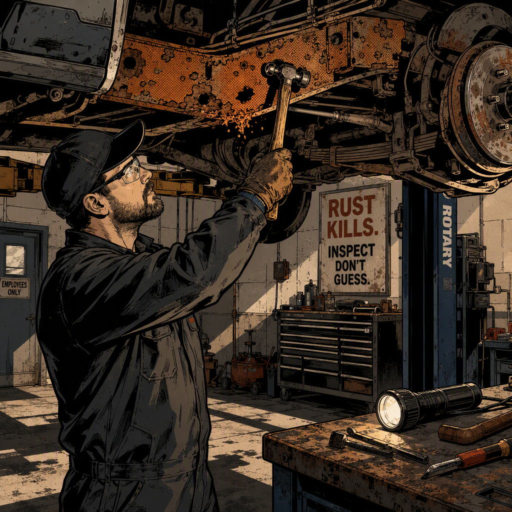 Rust Inspection 101: How Technicians Separate Surface Corrosion from a Total Loss