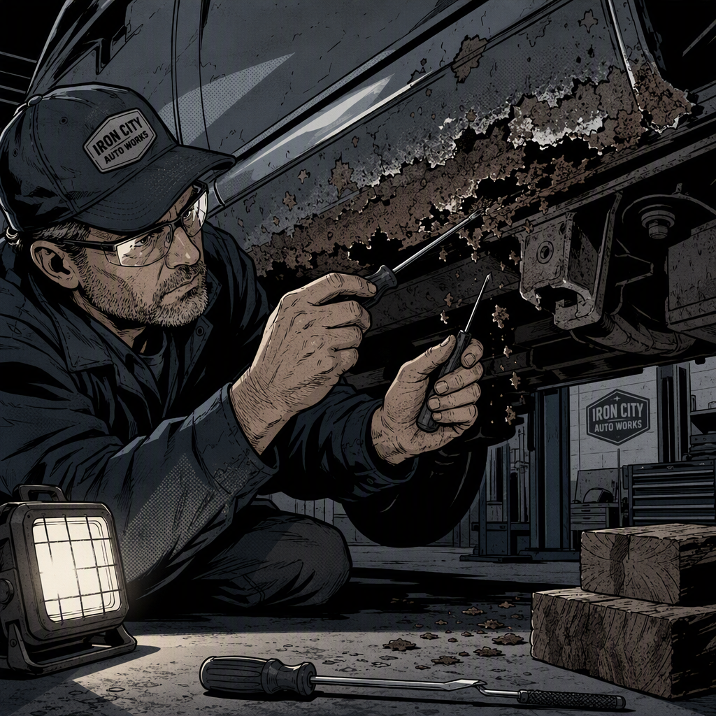 Underbody Rust in Salt-Belt Vehicles: A Shop Techs Guide to Diagnosis and Prevention
