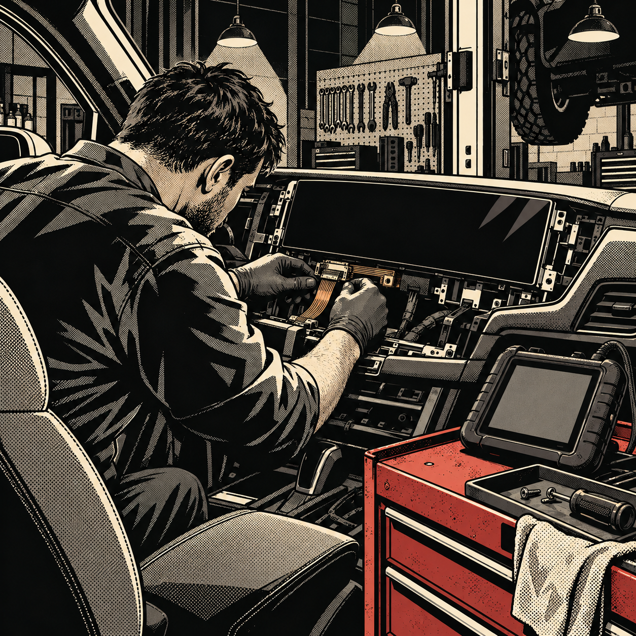 When the Dash Becomes a Screen: Diagnosing and Repairing Modern Touchscreen Infotainment Systems