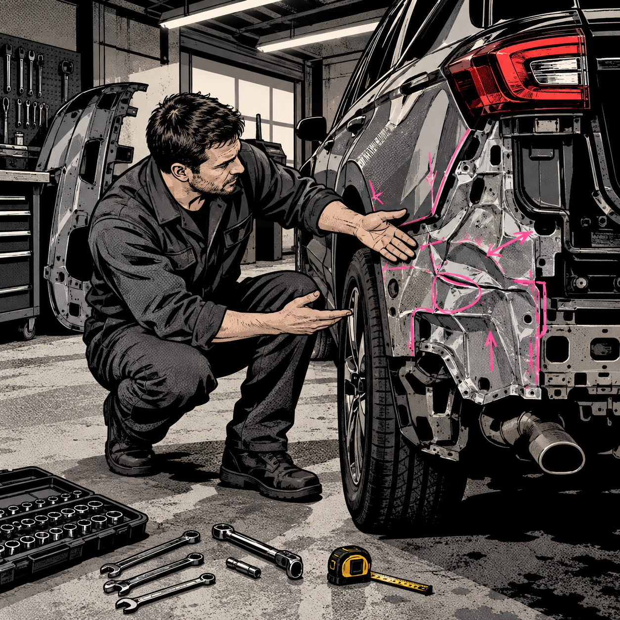 Hidden Damage Behind the Bumper: A Technicians Guide to Catching Missed Rear-End Repairs