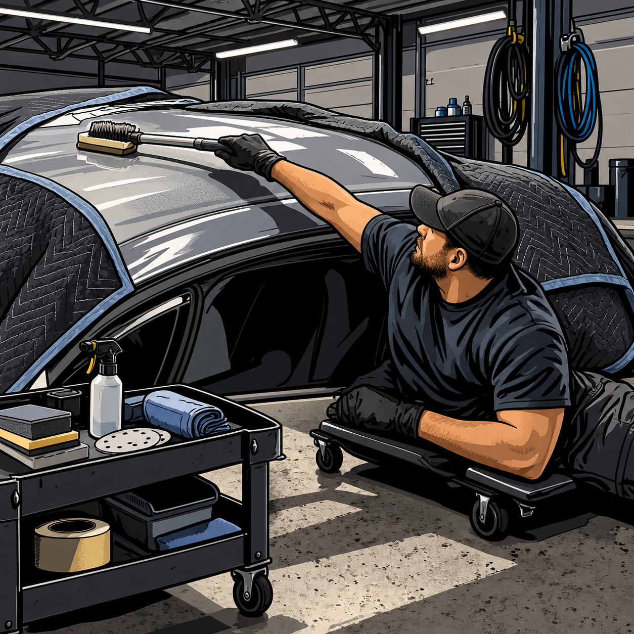 Preventing Roof and Panel Damage During Paint Prep: A Technicians Guide